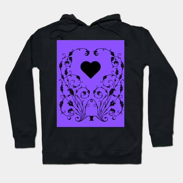 Heart pattern Hoodie by Vinurajput